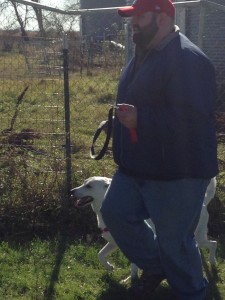 Josh & Tupelo all smiles