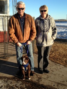 Steve & Kathy with their Aussie pup Bruiser!! 